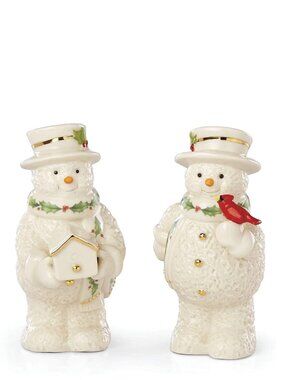 brand new LENOX Holiday Snowman Salt & Pepper Shakers